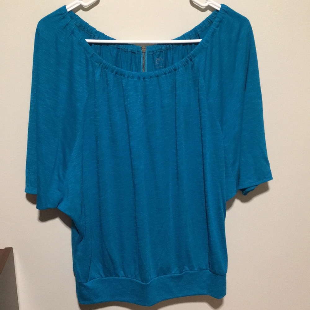 LOFT women’s summer blouse - zip back (size S)